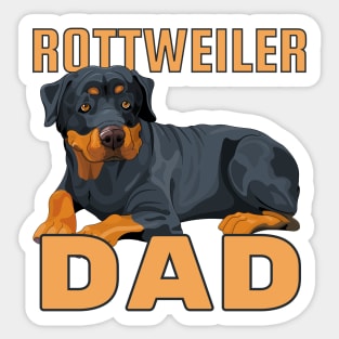 Rottweiler Dog Dad Sticker
